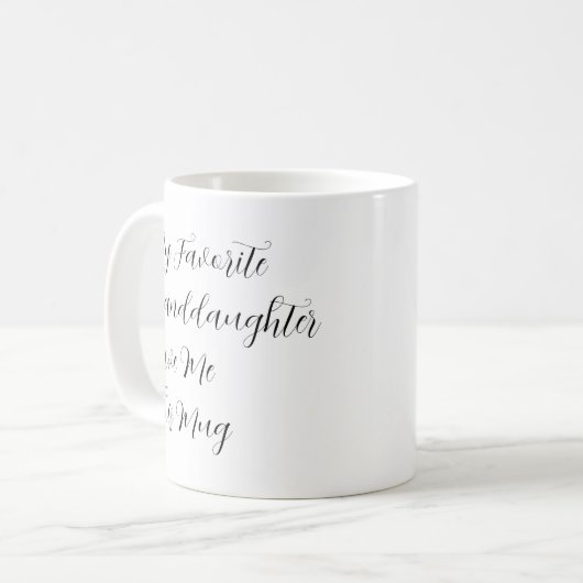 孫娘お気に入りのよ与えこのマグ コーヒーマグカップ (正面左)