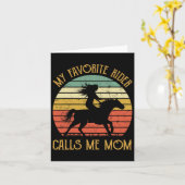 孫娘からの馬のギフト私のライダお気に入りのーCa カード (黄色い花)