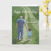 孫娘から来た父の幸せな日 カード (黄色い花)