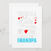 孫娘から祖父への父の日プレゼント シーズンカード (正面/裏面)