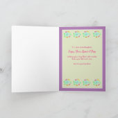 孫娘かわいいキープサケ誕生日カード カード (内部)