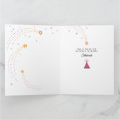 孫娘かわいい誕生日カード サンキューカード (内部)