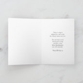 孫娘かわいらし誕生日カ素晴らしードバタフライ カード (内部)