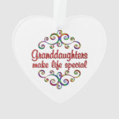 孫娘が人生を特別にする オーナメント (裏面)