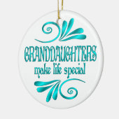 孫娘が人生を特別にする セラミックオーナメント (左)