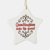 孫娘が人生を特別にする セラミックオーナメント (右)