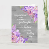 孫娘と夫おめでとう カード (正面)