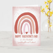 孫娘と夫のバレンタインデー色彩の鮮やかン カード (黄色い花)