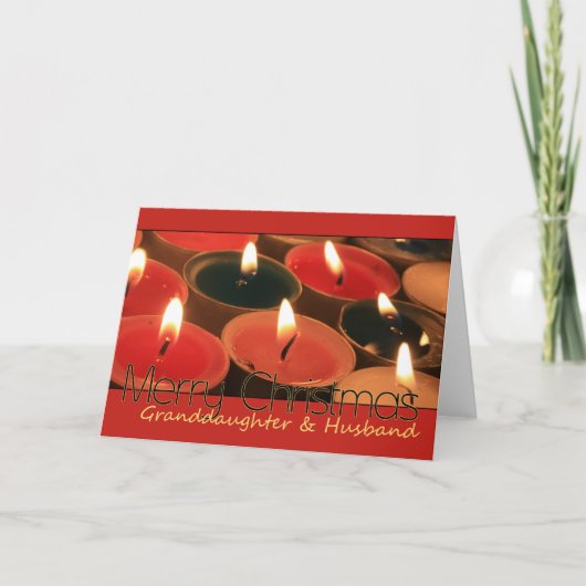 孫娘と夫メリークリスマスカード シーズンカード (正面)