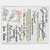 孫娘にナナから永遠に愛される フリースブランケット (正面(横))