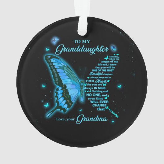 孫娘に オーナメント (裏面)