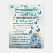 孫娘に フリースブランケット (正面)