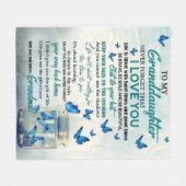 孫娘に フリースブランケット (正面(横))