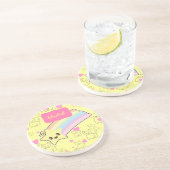 孫娘ねこの贈り物のかわいい コースター (側面)