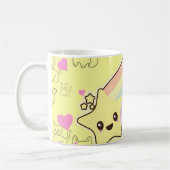 孫娘ねこの贈り物のかわいい コーヒーマグカップ (左)