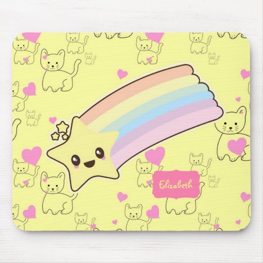 孫娘ねこの贈り物のかわいい マウスパッド (正面)