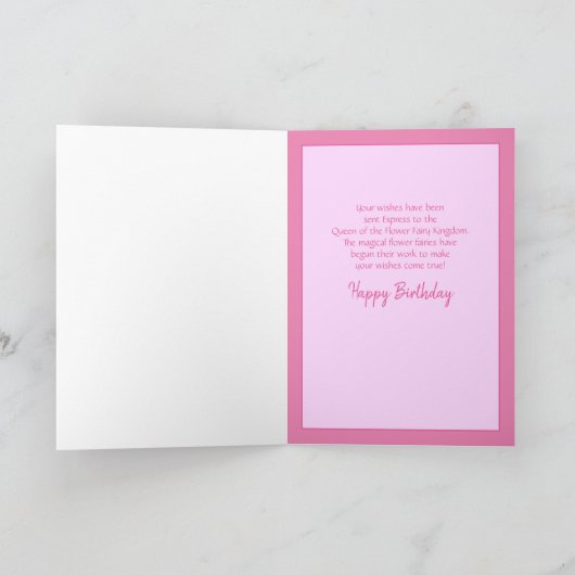 孫娘のかわいいパーソナライズされた誕生日カード カード (内部)