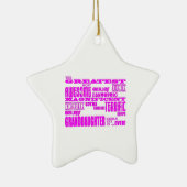 孫娘のためのギフト: すばらしい孫娘 セラミックオーナメント (右)