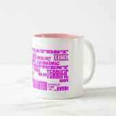 孫娘のためのギフト: すばらしい孫娘 ツートーンマグカップ (正面右)