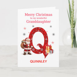 孫娘のためのクリスマス 名前を追加  シーズンカード
