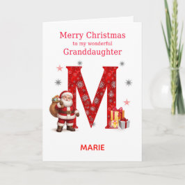 孫娘のためのクリスマス 名前を追加  シーズンカード