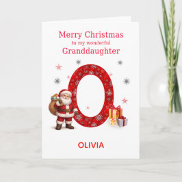 孫娘のためのクリスマス 名前を追加  シーズンカード