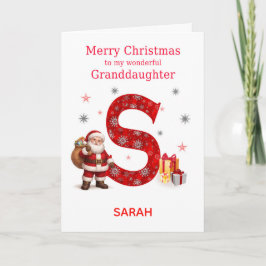 孫娘のためのクリスマス 名前を追加  シーズンカード