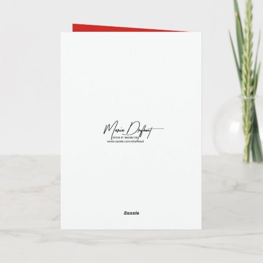 孫娘のためのバレンタイン素晴らしマウス カード (裏面)