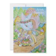 孫娘のための特別なイースターカード