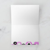 孫娘のための誕生日、明るい花 カード (内部)