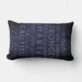 孫娘のやる気を起こさせる贈り物パーソナライズされた ランバークッション (正面)