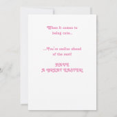 孫娘のイースターパーソナライズされたカード。 案内状 (裏面)