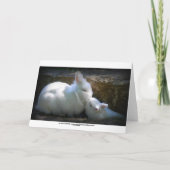 孫娘のキスをするなバニーのハッピーバースデー カード (裏面)