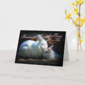 孫娘のキスをするなバニーのハッピーバースデー カード (黄色い花)