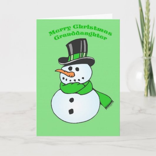 孫娘のクリスマスカード シーズンカード (正面)