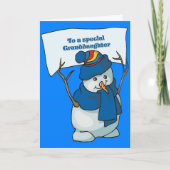 孫娘のクリスマスカード シーズンカード (正面)