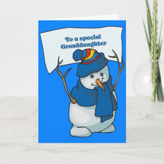 孫娘のクリスマスカード シーズンカード (正面)