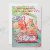 孫娘のクリスマスグリーティングカード シーズンカード (正面)