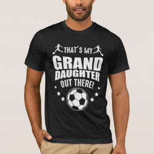 孫娘のサッカー·ガールの孫誇りを持った親 Tシャツ
