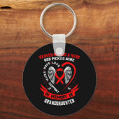 孫娘のハート病に気付いた赤 キーホルダー (正面)