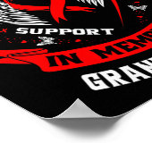 孫娘のハート病に気付いた赤 ポスター (角)