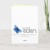 孫娘のバレリーナの誕生日のピンクの年齢カード カード (裏面)