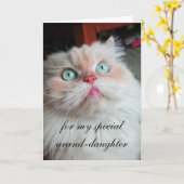 孫娘のバースデー・カード カード (黄色い花)