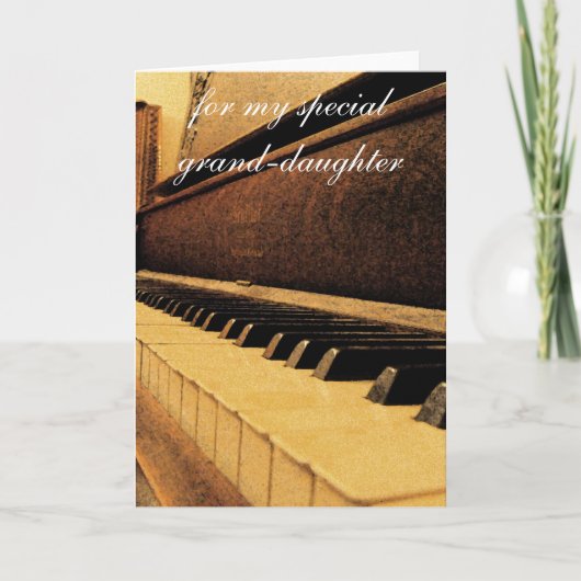 孫娘のバースデー・カード カード (正面)