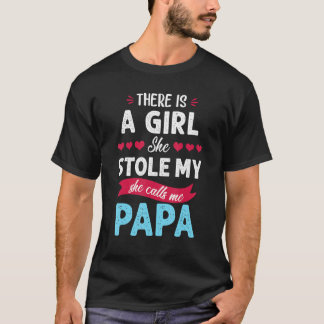 孫娘のパパ彼女は私のハート汗を盗んだ Tシャツ