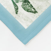 孫娘の亀に愛してる フリースブランケット (角)