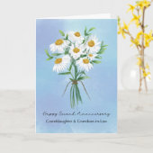 孫娘の二周年記念 カード (黄色い花)