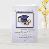 孫娘の卒業のお祝いは覚えています カード (黄色い花)