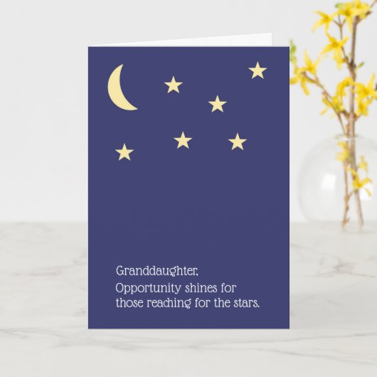 孫娘の卒業カード カード (黄色い花)