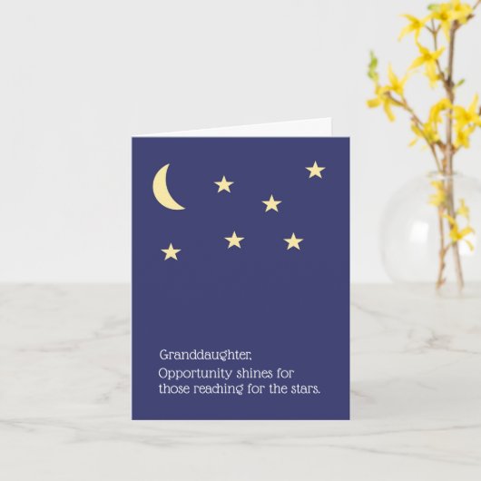 孫娘の卒業カード カード (黄色い花)